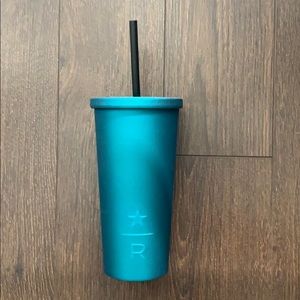 Starbucks Reserve soft touch matte blue tumbler